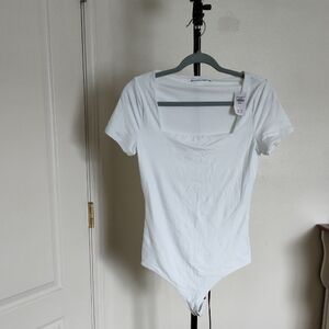 Abercrombie & Fitch Classic White Bodysuit